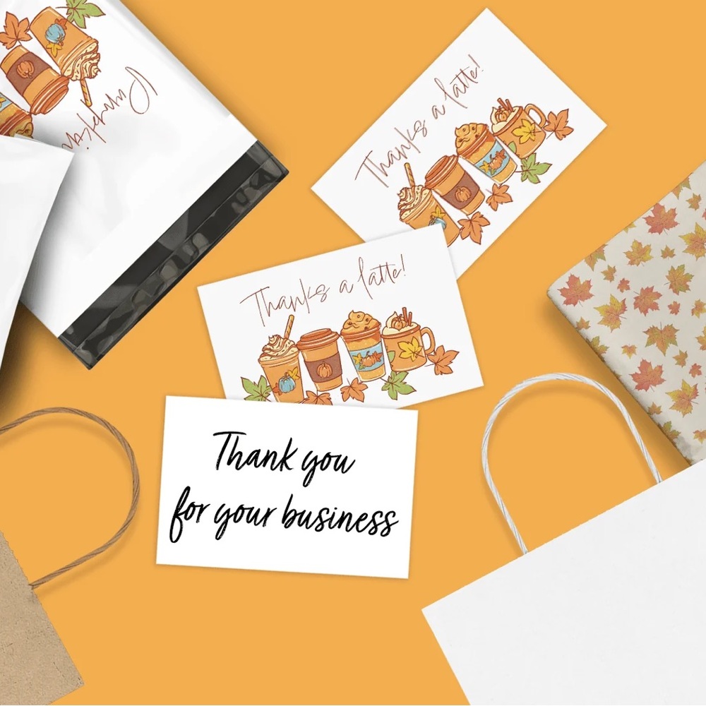 Thanks a Latte 4x6 Insert Cards Pack of 50 - Picture 6 of 7